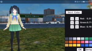 КАК МЕНЯТЬ ЦВЕТ ОДЕЖДЫ В SCHOOL GIRL SIMULATOR?