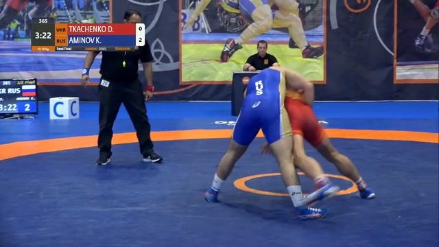 1/2 FS - 79 kg: D. TKACHENKO (UKR) v. K. AMINOV (RUS) смотреть онлайн