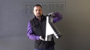 Кратко о дымоходе Ferrum тройник 135°
