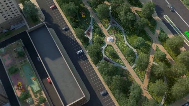 Реклама ЖК Москва Град с собственным парком