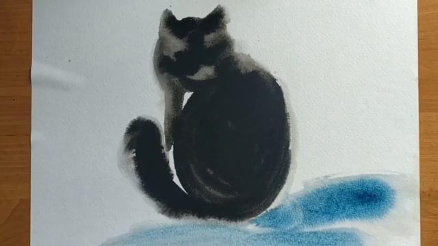 Мастер-класс по рисованию Кот