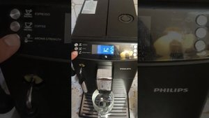 демонстрация работы кофемашины philips EP3519 (Румыния)