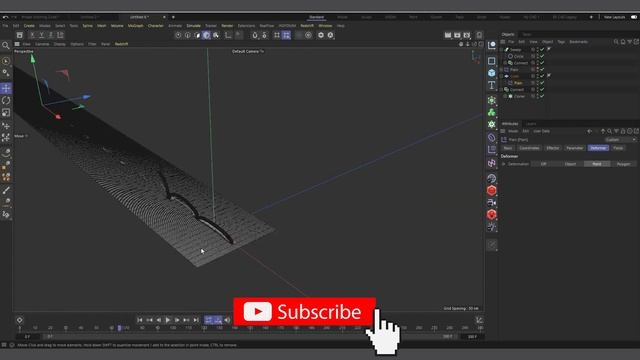 Thread Sewing/Stitching with Cinema 4D mograph смотреть онлайн