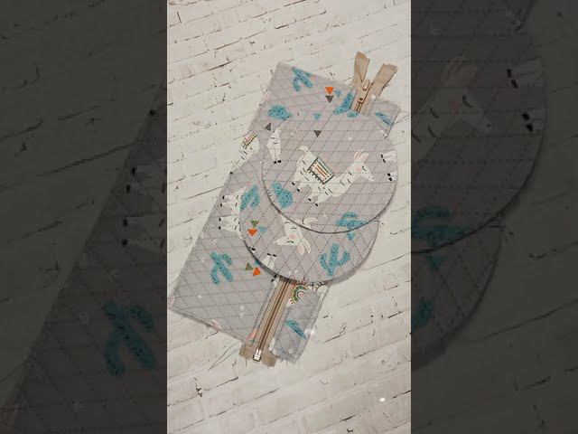 DIY/КРУГЛАЯ КОСМЕТИЧКА НА МОЛНИИ #sewing #шьюсама #ручнаяработа