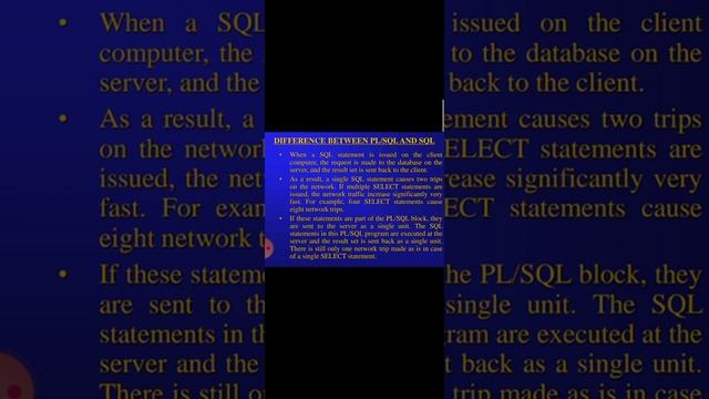 PL/SQL Introduction/PL/SQL block structure