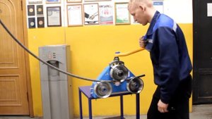 Трубогиб ручной START. 3-х роликовый трубогибочный станок. Гибка трубы в дугу.
