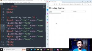 HOW TO BUILD A E-VOTING SYSTEM IN HTML AND CSS FOR BEGINNERS TUTORIAL | DEVINSHAL