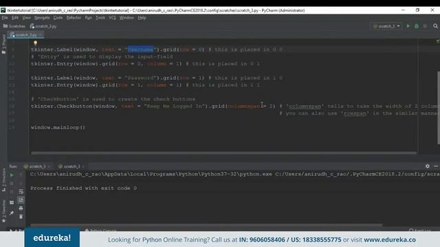 Tkinter Python Tutorial | Python GUI Programming Using Tkinter Tutorial | Python | Edureka Rewind