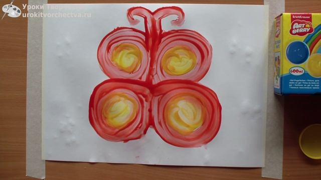 Рисуем пальчиковыми красками бабочку смотреть онлайн