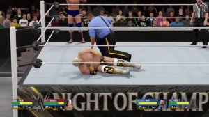 WWE 2K16 dusty  and roddy vs big boss man  and Mr. Perfect part 1