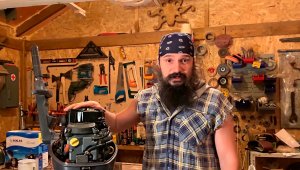 Сделали стойку для мотора! )))