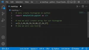 histogram python matplotlib ml ai videos 1