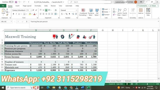 Excel 2019 Module 9 SAM Project 1a | Excel 2019 Module 9 SAM Project 1a | My ITLAB Assignment Solve