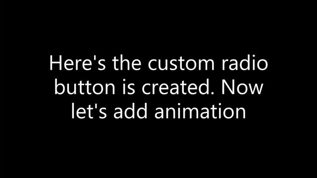 Custom Radio Button смотреть онлайн