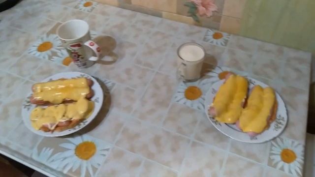 Горячие бутерброды в микроволновке как пицца !