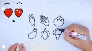 Bolalar uchun mevalarni qanday chizish / Рисуем фрукты для детей / How to draw fruits for children