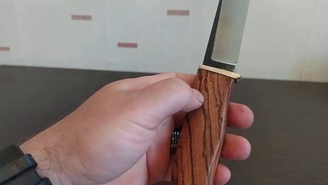 Нож с х12мф,рукоять зебрано