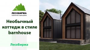 Коттедж на две семьи в стиле barnhouse