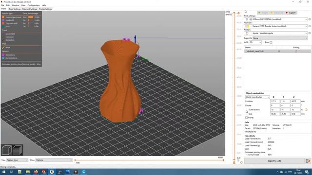 Tutorial! 3D Print waterproof Vase in Prusa Slicer смотреть онлайн