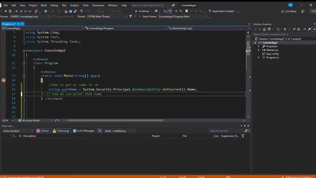 Get system name using c#