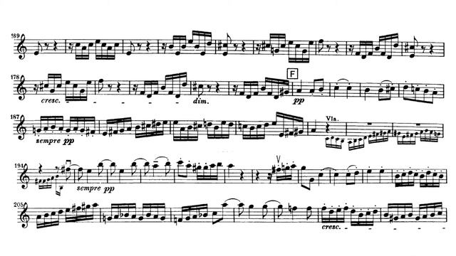 Beethoven Symphony No. 71st Violin Op.92 A major sheet music
