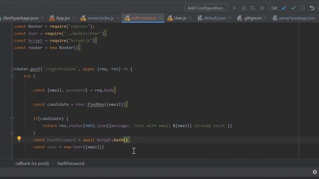 4. React + Node.js - REST Api, регистрация на сервере - Облачное хранилище