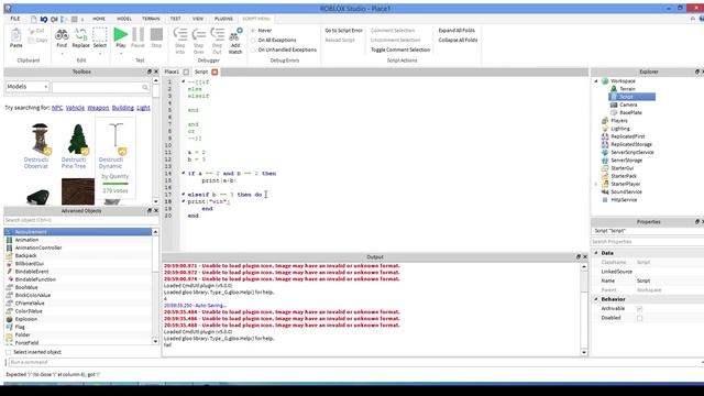 ROBLOX Lua Scripting Tutorial 3 - Conditional Statements смотреть онлайн