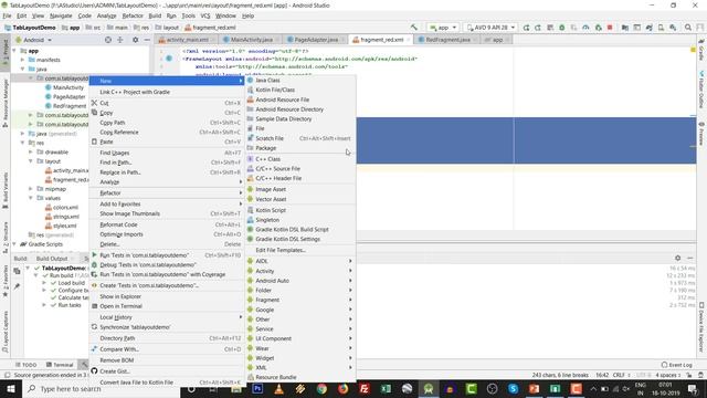 TabLayout in AndroidX | TabLayout with ViewPager | Fragment | Android Studio tutorials for beginner