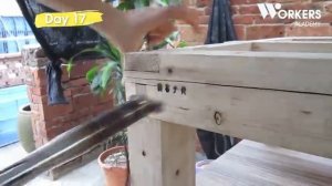 The carpenter couple renovates an old house, makes wooden furniture & Beautiful terrace renovation