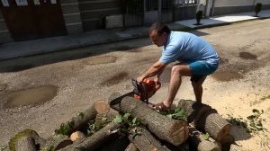 HUSQVARNA 365 X-TORQ  (modded to 372) vs STIHL MS211