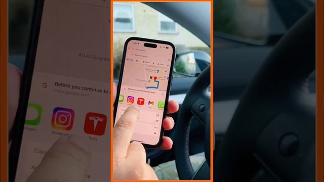 How to Share Maps to Tesla From Mobile Phone #Tesla #teslastock