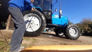 Мойка тракторов на зиму. Мтз 892  Хтз 16