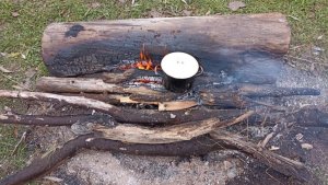 Дрова и костер во время путешествий