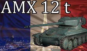 Мир танков. Бой на Французском лёгком танке AMX 12 t 6 ур. на локации Затерянный город.