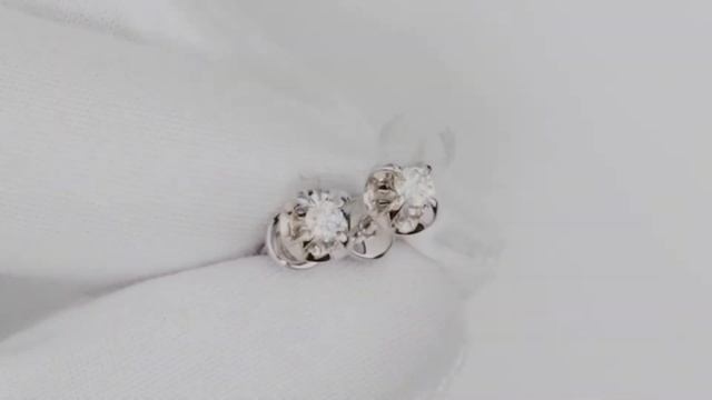 Золотые серьги из белого и желтого золота с бриллиантами!