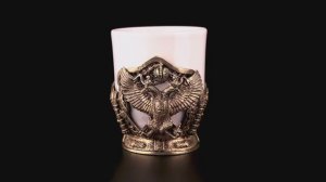 Кофейный набор Герб (Латунь, керамика)