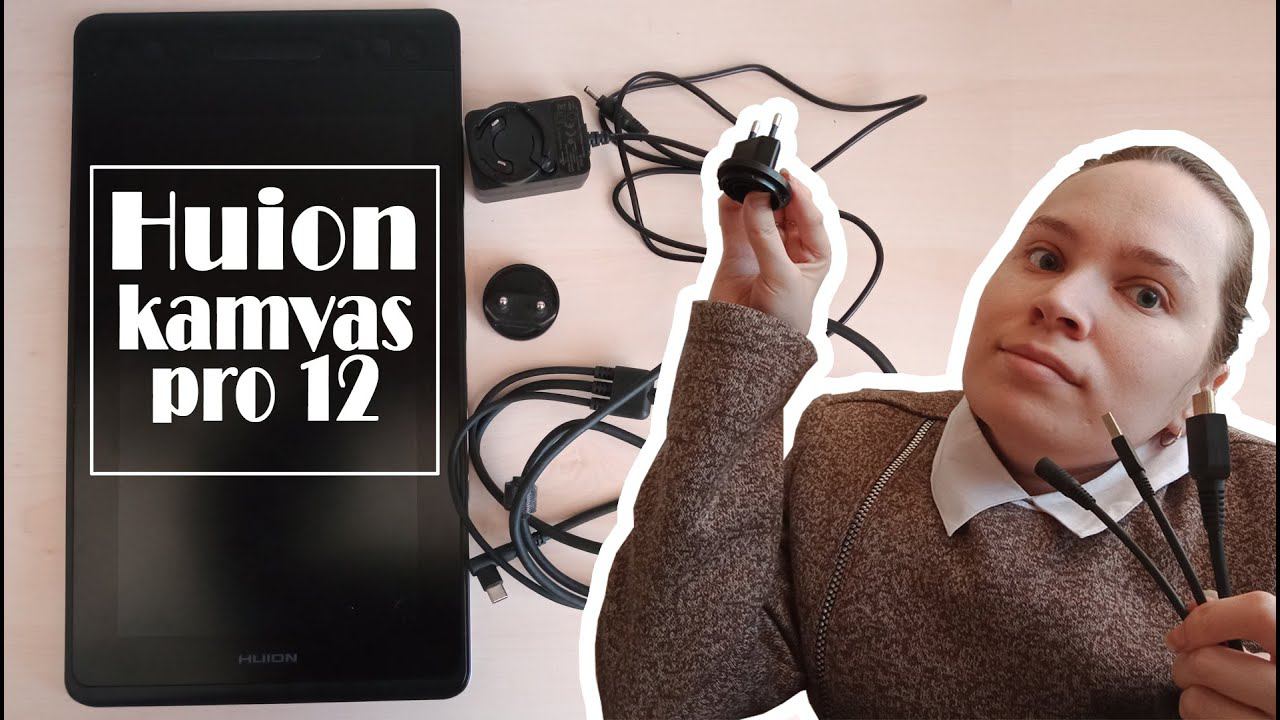 Как подключить графический планшет (монитор) #HUION kamvas pro 12 к ПК и установить драйвер смотреть онлайн