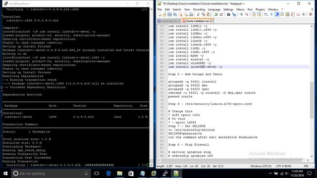 Oracle Database Pre Installation смотреть онлайн