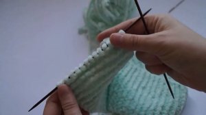 Повязка на голову для девочки из плюшевой пряжи спицами / МАСТЕР-КЛАСС для начинающих