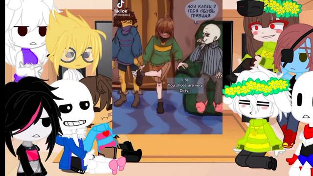 реакция UNDERTALE на Чару и Фриск( больше на чару) смотреть онлайн