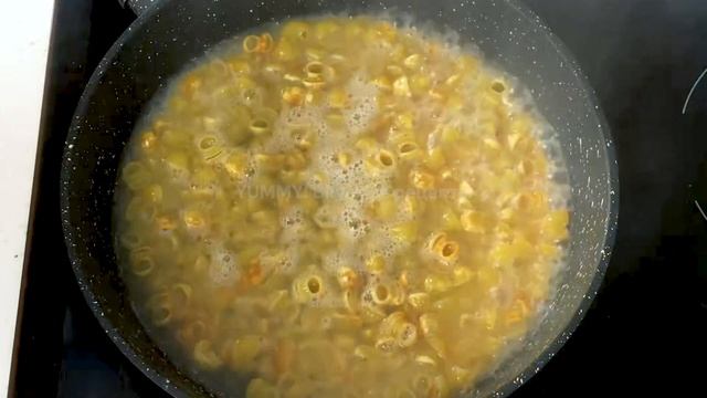 Показываем, как сэкономить время и удивить гостей вкусным гарниром (жареные макароны по-армянски)