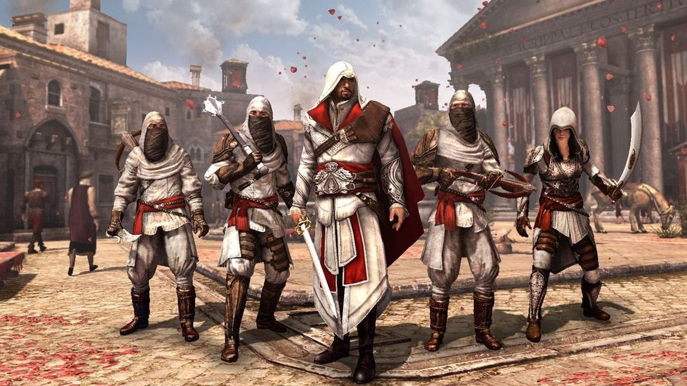 Assassin's creed brotherhood ромула. Ассасин Крид бразерхуд. Assassin's Creed 2 Brotherhood. Ассасин Крид Разар худ. Assassin's Creed: братство крови.