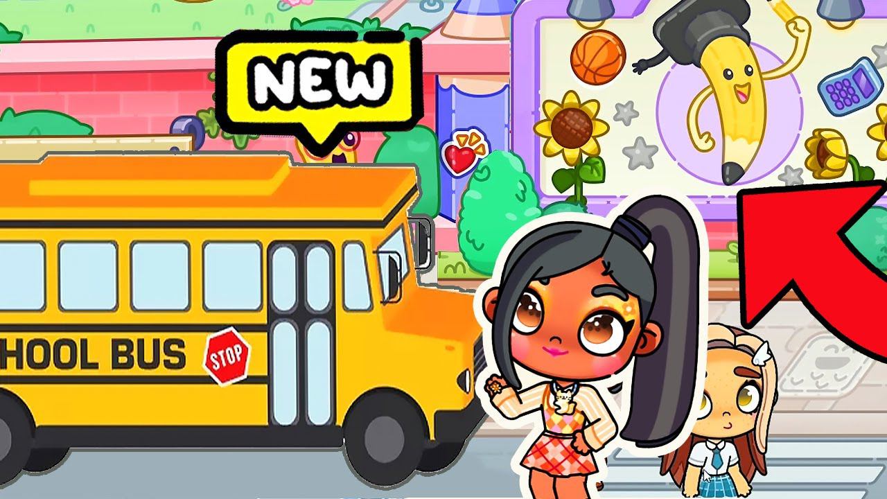 ОБНОВЛЕНИЕ - ШКОЛЬНЫЙ АВТОБУС И АЛЛЕЯ В AVATAR WORLD ! смотреть онлайн