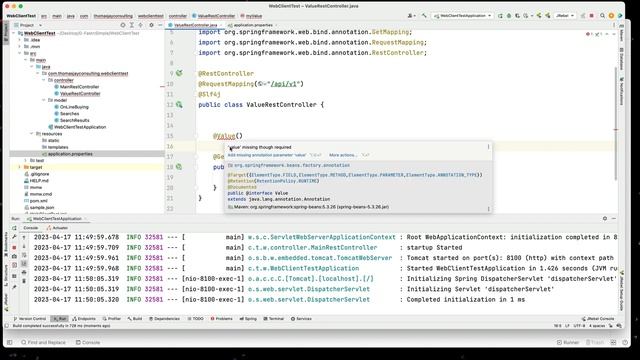 Spring Boot Value Annotation смотреть онлайн