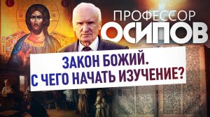 ПРОФЕССОР ОСИПОВ: ЗАКОН БОЖИЙ. С ЧЕГО НАЧАТЬ ИЗУЧЕНИЕ?