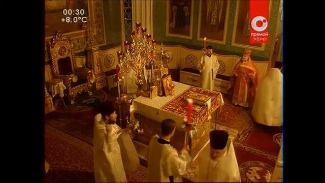Пасхальное богослужение из Вознесенского кафедрального собора города Новосибирска