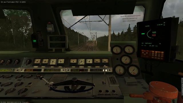 ZDSimulator: Поезд № 90, перегон Пижма – Буреполом смотреть онлайн