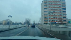 Vukovar - Driving Through the City (Croatia, January 8, 2024)