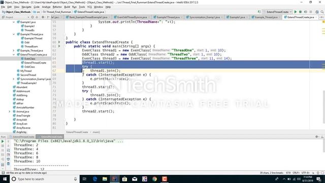 Thread - join using extends Thread and runnable смотреть онлайн