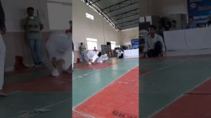 Judo fight { before ankle injury }